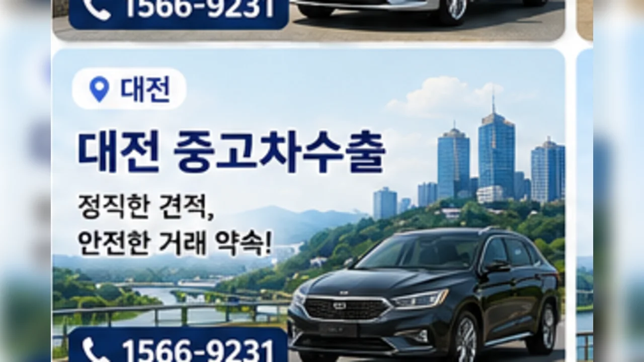 대전 중고차 수출 안내